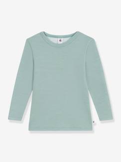 Garçon-T-shirt, polo, sous-pull-T-shirt manches longues en laine et coton PETIT BATEAU