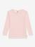 T-shirt manches longues en laine et coton PETIT BATEAU rose 1 - vertbaudet enfant 