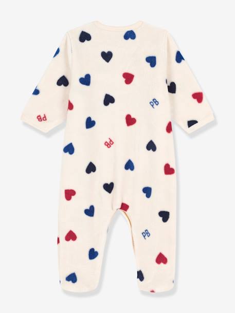 Surpyjama bébé en polaire PETIT BATEAU beige imprimé 3 - vertbaudet enfant 