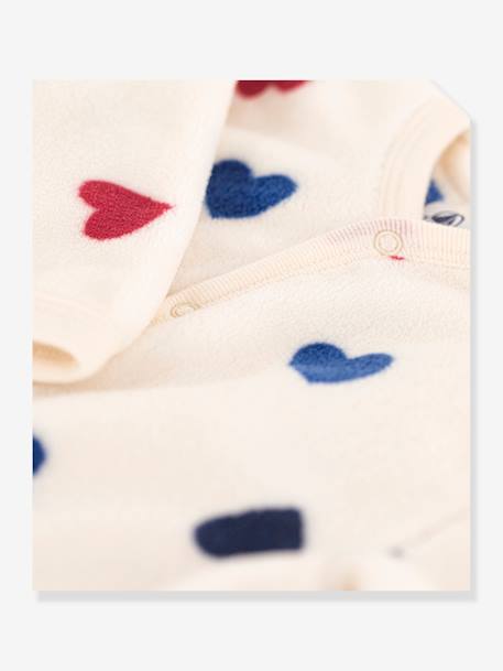 Surpyjama bébé en polaire PETIT BATEAU beige imprimé 4 - vertbaudet enfant 