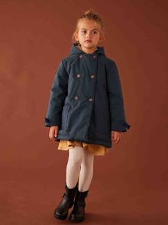 -Parka à capuche chic effet peau de pêche fille