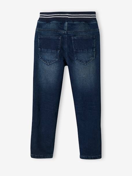 Pantalon en molleton effet denim intérieur chaud denim brut+stone 3 - vertbaudet enfant 