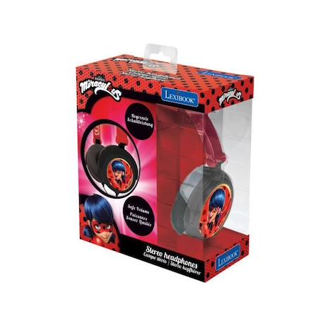 Casque stéréo enfant pliable et ajustable Miraculous - LEXIBOOK ROUGE 4 - vertbaudet enfant 