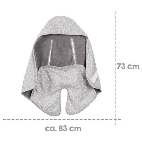 Couverture enveloppante ROBA miffy® pour sièges auto et poussettes - Gris GRIS 3 - vertbaudet enfant 