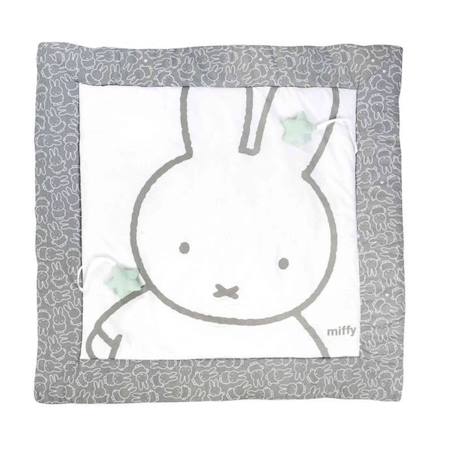 Tapis d'Éveil en Coton Roba Miffy - 100x100 cm - Parc Bébé GRIS 1 - vertbaudet enfant 