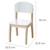 Chaise pour enfant - ROBA - Bois laqué blanc - Hauteur d'assise 31.5 cm - Design moderne et incurvé BLANC 3 - vertbaudet enfant 