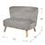 ROBA Canapé et Pouf Enfant Lil Sofa  + Coussin Décoratif Étoile - Ensemble en Velours - Gris Argenté GRIS 2 - vertbaudet enfant 