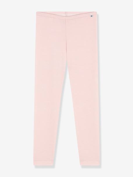 Legging en laine et coton PETIT BATEAU rose 1 - vertbaudet enfant 