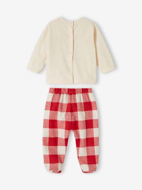 Pyjama bébé spécial Noël capsule famille écru 5 - vertbaudet enfant 