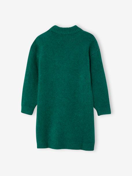 Robe en tricot fille vert 2 - vertbaudet enfant 