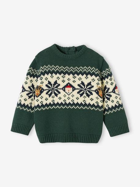 Pull jacquard de Noël bébé collection capsule famille  - vertbaudet enfant