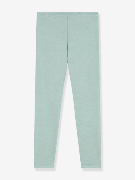 Legging en laine et coton PETIT BATEAU vert 2 - vertbaudet enfant 