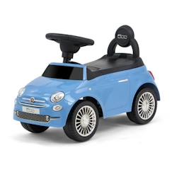 Jouet-Premier âge-Bascules, chariots de marche, trotteurs et porteurs-Porteur pour bébé Milly Mally Fiat 500 Bleu - Jouet premier âge pour l'équilibre et la coordination - 12-36 mois