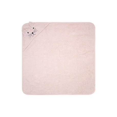 Cape de bain bébé en coton rose - KINDSGUT - Mixte - Naissance - OEKO-TEX ROSE 4 - vertbaudet enfant 