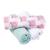 Lot de 3 langes en coton bio* Pomme d'Amour ROSE 1 - vertbaudet enfant 