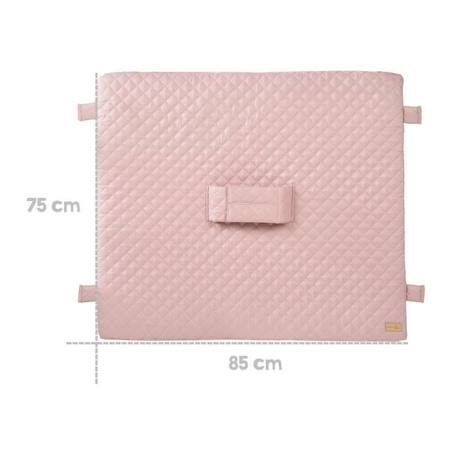 ROBA Matelas à Langer roba Style avec Ceinture de Maintien - 85 x 75 cm - Imperméable et Doux - Rose / Mauve ROSE 2 - vertbaudet enfant 