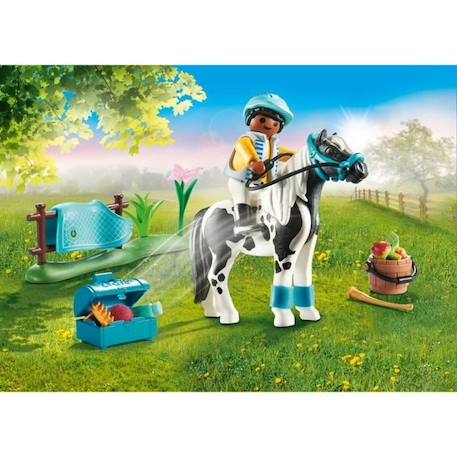 PLAYMOBIL - 70515 - Cavalier et poney Lewitzer - Accessoires inclus BLEU 2 - vertbaudet enfant 