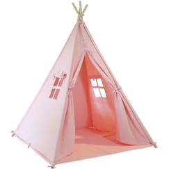 Jouet-Jeux d'imitation-Tente Tipi pour Enfants SUNNY - Alba Rose - 120x120 cm