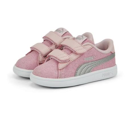 Basket Puma Smash v2 Glitz Glam Bébé ROSE 2 - vertbaudet enfant 