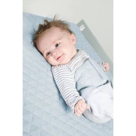 ROBA Matelas à Langer roba Style avec Ceinture de Maintien - 85 x 75 cm - Imperméable et Doux - Bleu Clair / Ciel BLEU 4 - vertbaudet enfant 