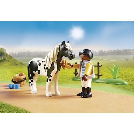 PLAYMOBIL - 70515 - Cavalier et poney Lewitzer - Accessoires inclus BLEU 5 - vertbaudet enfant 