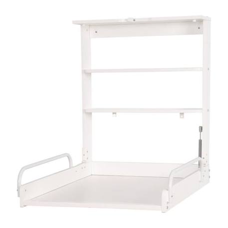 ROBA Table à Langer Murale Pliante avec Matelas à Langer et Étagères Intégrées - Facile à Installer - Bois Blanc BLANC 2 - vertbaudet enfant 