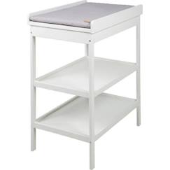 ROBA Table à Langer + Matelas à Langer gris piqué "roba Style" - Laqué Blanc  - vertbaudet enfant