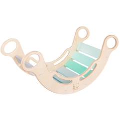 Jouet-Balançoire Montessori 5 en 1 - Elis Design - Rocker bleu-vert - Enfant - Garantie 2 ans