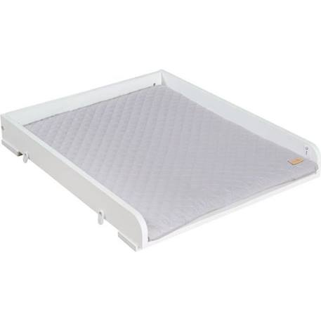 ROBA Plan à Langer + Matelas Imperméable roba Style Gris - à Mettre sur les Machines à Laver - Facile à Monter - Bois Blanc BLANC 1 - vertbaudet enfant 