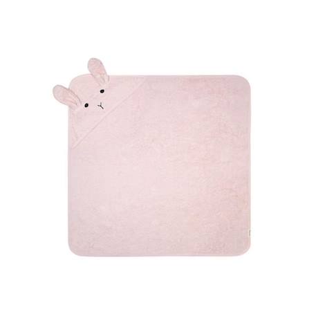 Cape de bain en coton lapin rose - KINDSGUT - Mixte - 0 mois - Naissance - Certifié OEKO-TEX ROSE 4 - vertbaudet enfant 