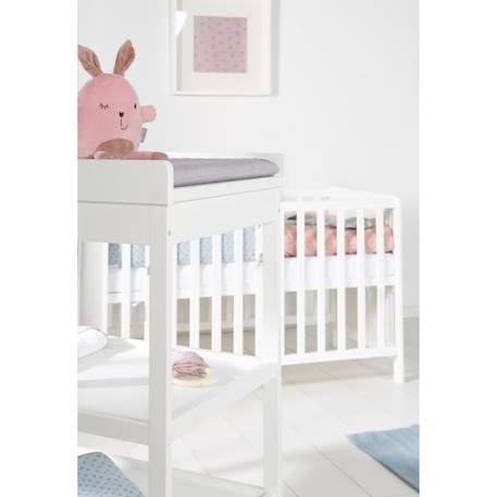 ROBA Table à Langer + Matelas à Langer gris piqué 'roba Style' - Laqué Blanc BLANC 4 - vertbaudet enfant 