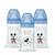 Lot de 3 Biberons DODIE Anti-Colique Initiation+ - Mickey - 270ml - 0-6 Mois - Tétine Ronde - Débit 2 BLEU 1 - vertbaudet enfant 