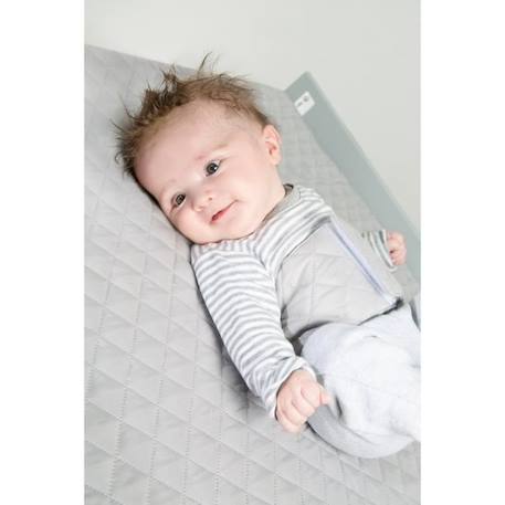 ROBA Matelas à Langer roba Style avec Ceinture de Maintien - 85 x 75 cm - Imperméable et Doux - Gris Argenté GRIS 4 - vertbaudet enfant 