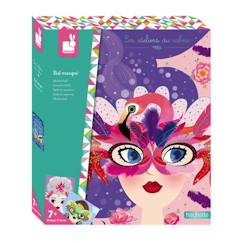 Kit Créatif Bal Masqué Janod - Coffret pour réaliser 4 tableaux 3D avec plumes colorées - Dès 7 ans  - vertbaudet enfant