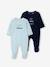 Lot de 2 dors-bien bébé en velours BASICS bleu nuit 1 - vertbaudet enfant 