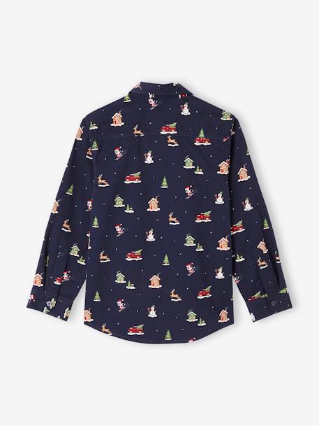 Chemise de Noël imprimée garçon marine 2 - vertbaudet enfant 