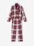 Pyjama enfant en flanelle collection capsule 'Happy Family' carreaux rouge 3 - vertbaudet enfant 