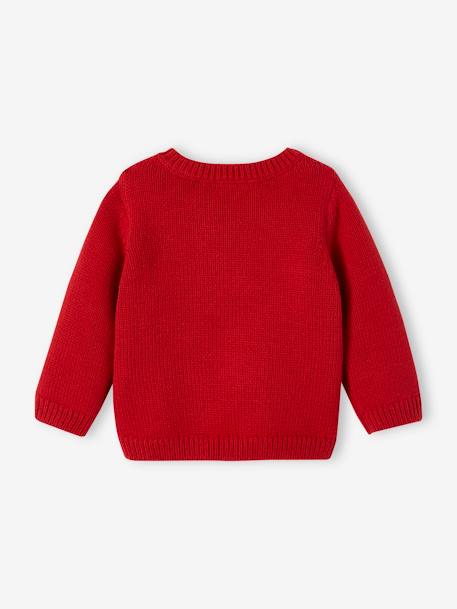 Pull de Noël bébé rouge 2 - vertbaudet enfant 