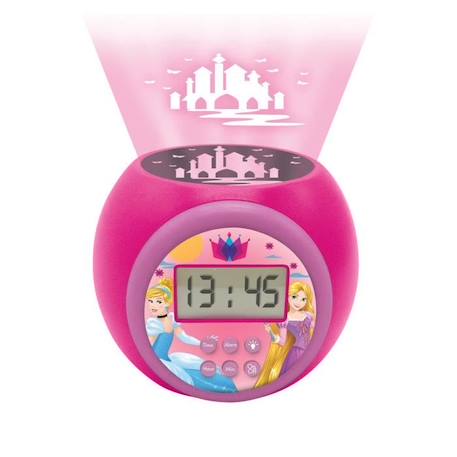 Réveil projecteur Disney Princesses fonction minuteur ROSE 1 - vertbaudet enfant 