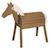 Cheval d'Extérieur en Bois Massif pour Enfant ROBA - sans Bascule - Brun - 70cm MARRON 1 - vertbaudet enfant 