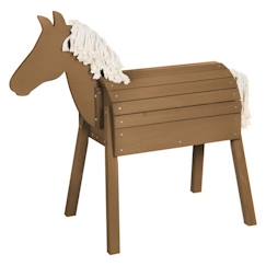 Cheval d'Extérieur en Bois Massif pour Enfant ROBA - sans Bascule - Brun - 70cm  - vertbaudet enfant