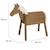 Cheval d'Extérieur en Bois Massif pour Enfant ROBA - sans Bascule - Brun - 70cm MARRON 3 - vertbaudet enfant 