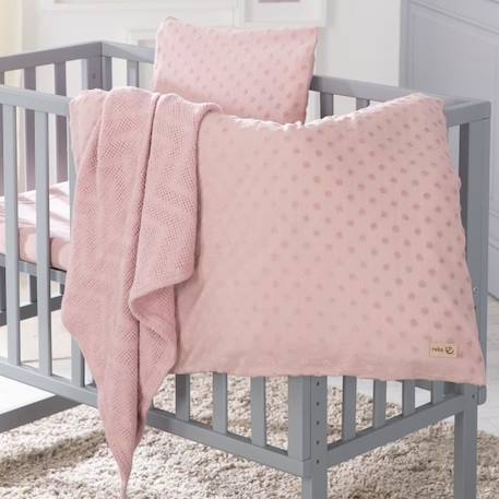 Coffret Bébé Bio 'Lil Planet' - ROBA - Linge de Lit + Drap Housse + Couverture - Rose ROSE 2 - vertbaudet enfant 