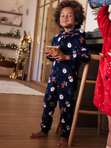 Combinaison surpyjama Noël garçon marine 4 - vertbaudet enfant 