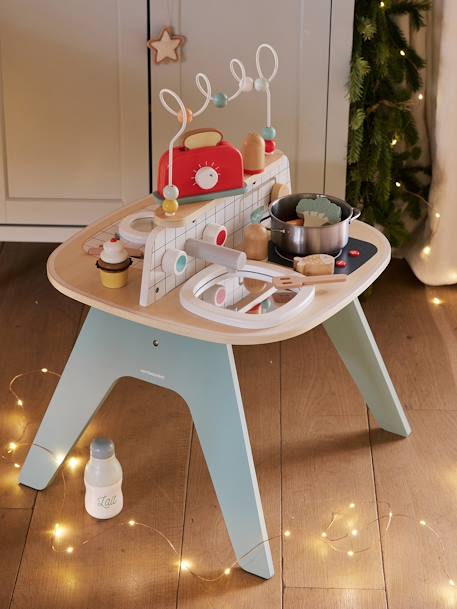 Table d'activités cuisine en bois FSC® bois 1 - vertbaudet enfant 