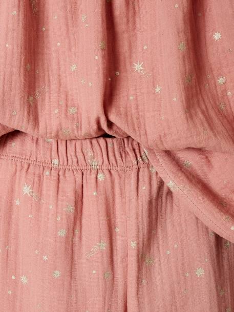 Pyjama long fille noël en gaze de coton blush 6 - vertbaudet enfant 