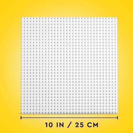 LEGO® 11026 Classic La Plaque De Construction Blanche 32x32, Socle de Base pour Construction, Assemblage et Exposition BLANC 3 - vertbaudet enfant 