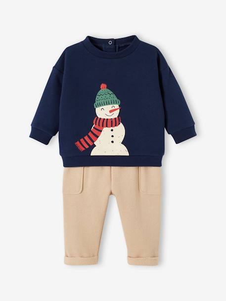 Ensemble de Noël bébé : sweat + pantalon et son coffret marine 7 - vertbaudet enfant 