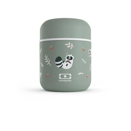 Petite Lunch Box Isotherme - Boîte Repas Hermétique - Garde le Repas Chaud/Frais jusqu'à 5h - MB Capsule Vert Raccoon - MONBENTO VERT 1 - vertbaudet enfant 