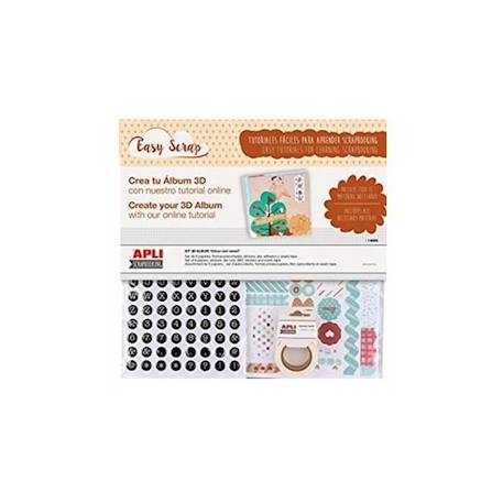 Apli - Scrap Easy Citrus et Sweet MARRON 1 - vertbaudet enfant 